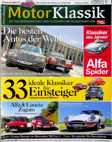 Deckblatt Motor Klassik (02/2016)